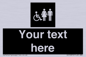 Custom information: black panel disabled female and male